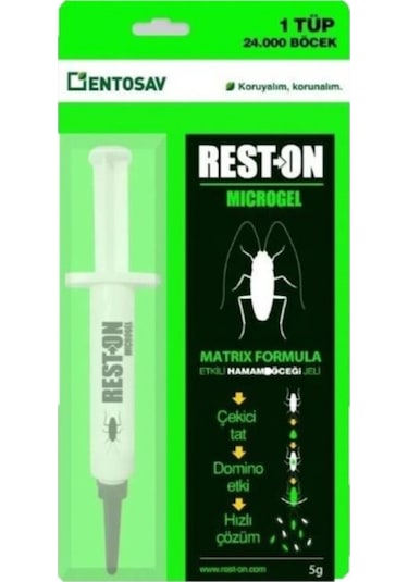 Entosav Rest On Microgel Hamam Böceği Jeli 5 G
