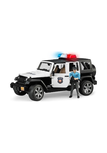 Bruder Jeep Wrangler U.r. Polis Aracı ve Memur 02526