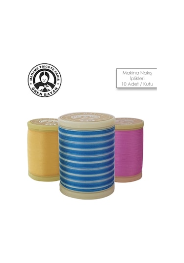 Ören Bayan Makine Nakış Makarası 10 Gram. 10 Lu Paket