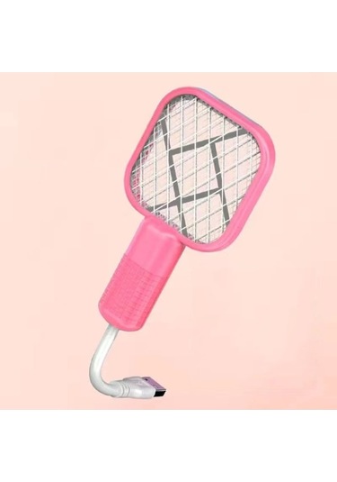 Rogfer Usb Electric Sivrisinek Sesli Sivrisinek Lambası 2-1 Arada Sivrisinek Kovucu Pembe