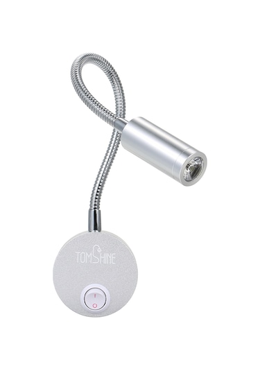 Springsun 360 Ayarlanabilir 3w Led Duvar Lambası - Yatak Odası, Kafe Ve Dolaplar İçin Enerji Tasarruflu Aydınlatma Siyah