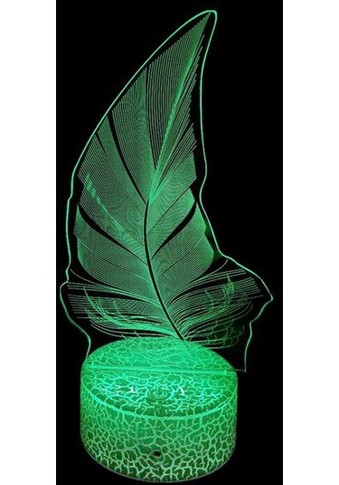 Willowhaven Suntek Akrilik 3d Bitki Gece Lambası - Beyaz, Dokunmatik Kontrol, Uzaktan Kumanda, Çocuk Odası İdeal Çok Renkli