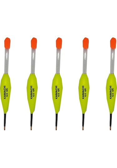 6 Gr Kamachi Eva Tüplü Fosfor Yeşil Olta Şamandırası 5 Adet