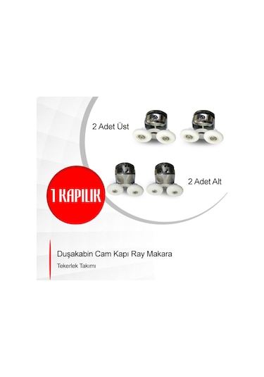Duşakabin Cam Kapı Ray Makara Tekerlek Takımı