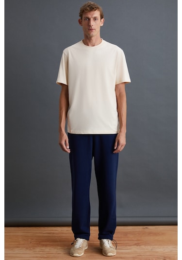 Cultıvated Erkek 3'lü Kalın Dokulu Regular %100 Organik Pamuk Bordo/lcvrt/gri T-shirt