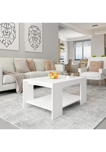 Orta Sehpa Zambak Beyaz