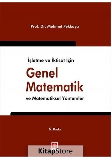Genel Matematik - Mehmet Pekkaya - Ekin