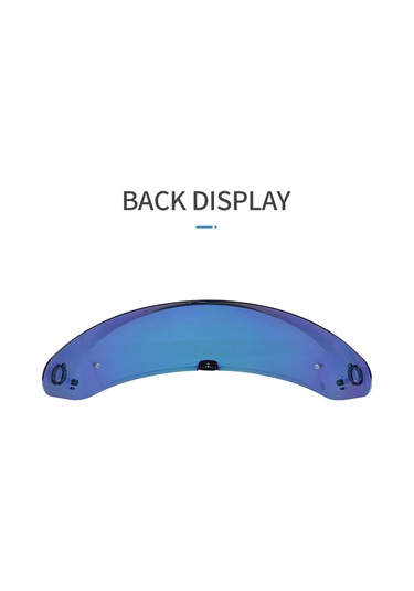 Neevoyu Hjc İ70 İ10 Kask İçin Değiştirme Camı - Uv, Toz, Çarpma Ve Sis Koruma - Transparan Mavi Revo Lentil