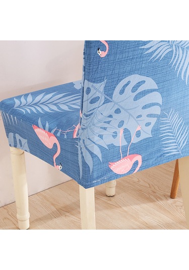 Monyee Polyester Süt İpek Fırınlama Sandalye Kılıfı, 38-45cm Genişlik, 45-55cm Arka Yükseklik, 3 Seçenekli Mavi