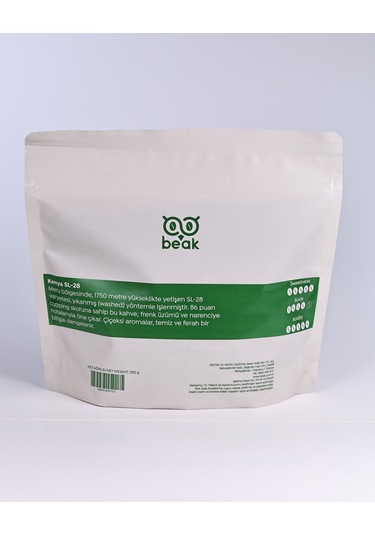 Kenya Sl28 Çekirdek Kahve 250 Gr , %100 Arabica Çekirdek Kahve