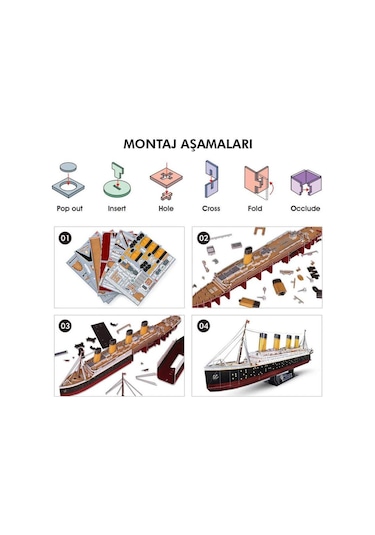 Cubicfun 3D Puzzle Titanic Led Işıklı L521H