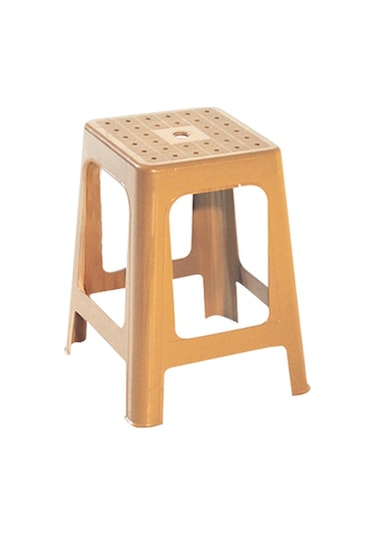 Papatya Mercan Plastik Tabure - Bahçe Balkon Taburesi