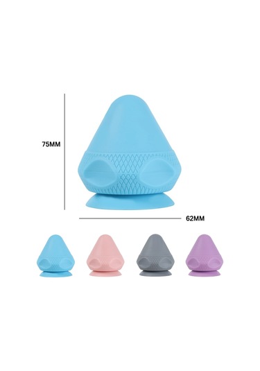 Vantuz Tipi Silikon Kas Membranı Kas Masaj Topu Mor Çok Renkli