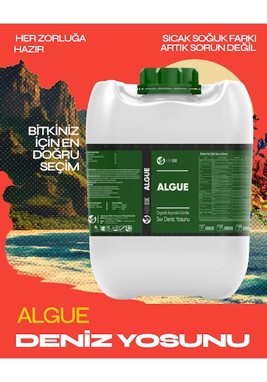 Agroege İthal Sıvı Deniz Yosunu Algue Gübre 20 LT