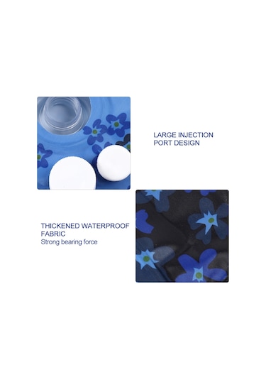 Fosenze Mavi Soğuk Yastık 36x36cm - Çok Amaçlı, Su Geçirmez Kumaş, Hızlı Su Enjeksiyonu, Dayanıklı Kenar Tamiri Diğer