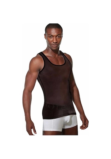 Transparan Erkek Atlet 2310 Siyah