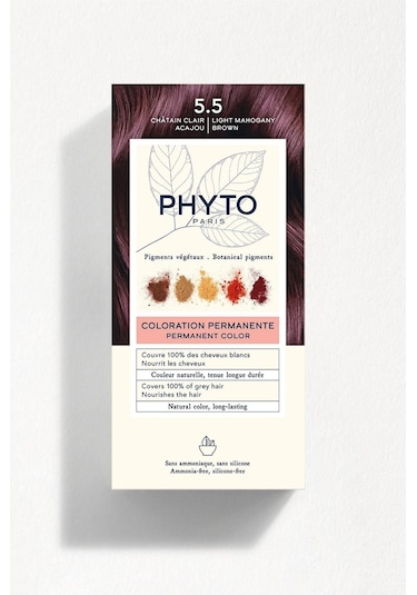 Phyto Color 5.5 Açık Kestane Akaju Amonyaksız Kalıcı Bitkisel Saç