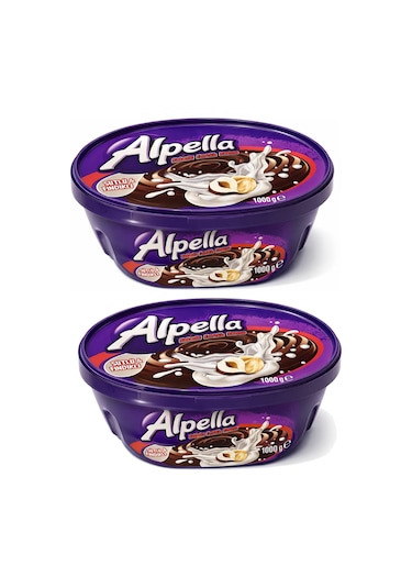 Alpella Kakaolu Fındıklı Krem Çikolata 1000 Gr X 2 Adet