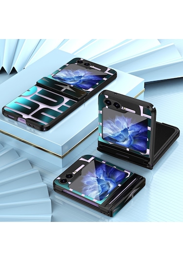 Samsung Galaxy Uyumlu Z Flip5 5g Kılıf Galvanik Pc Telefon Kılıfı İçin
