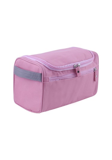 Geekyou Erkek Seyahat Kosmetik Çantası, Taşınabilir, Geniş Hacimli, Dış Mekan Uygun, Poliester Malzeme, Organize Edici Dolap Pembe