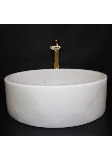 Afyon Beyaz Silindir Lavabo