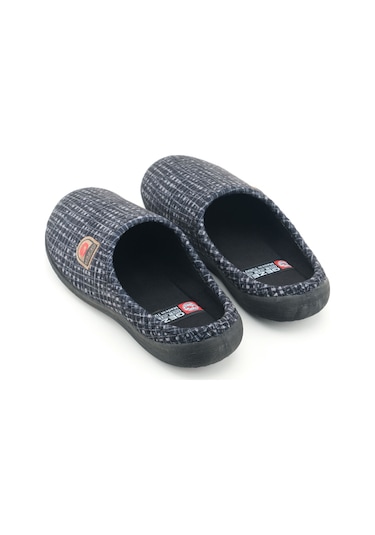 Gezer Erkek Kışlık Pu Rahat Taban Ev Bahçe Gondol Terlik Siyah