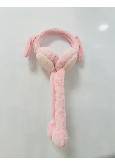 Gala Hareketli Sesli Çocuk Tavşan Kulaklık Pembe