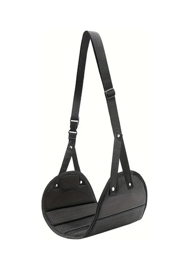 Dashanshop Siyah Uçak Ayak Dayama Yastığı, Seyahat Hamak, Ofis Pedalı, Yorgunluk Giderici Siyah 1 Parça