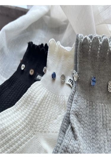 Dress Code Couture Fırfırlı Ve Taşlı Çoraplar 309962016 Beyaz