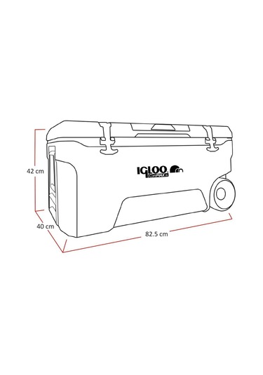 Igloo Coremax 75 Tekerlekli Buzluk 75 Litre Çok Renkli