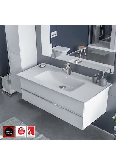 Turkuaz Seramik Cerastyle Blue Serisi Lavabo 100 CM