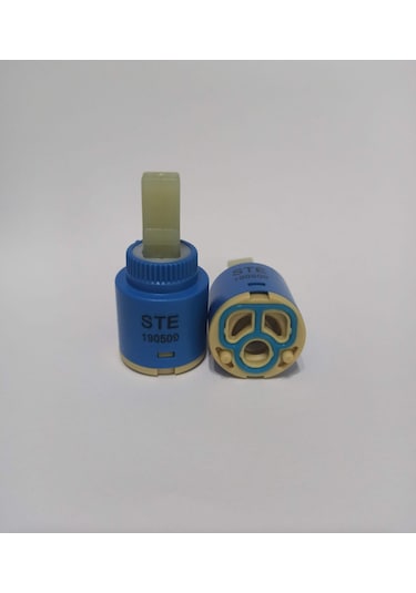 Stecell Ste-25 MM Çift Girişli Kartuş Sıcak Soğuk Girişli Mavi