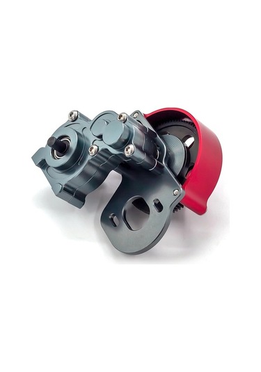 Besthome1 Scx10 Tam Metal Dişli Kutusu - Kırmızı Alüminyum Yükseltme Parçası