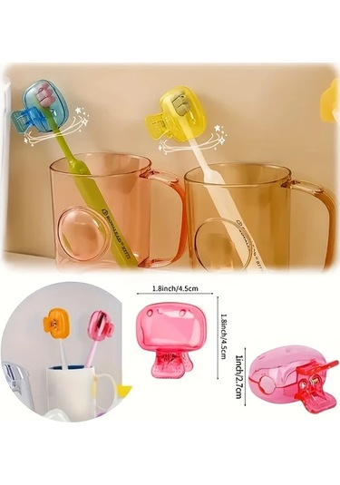 Willowhaven 9 Parça Renkli Seyahat Diş Fırçası Kılıfı Seti - Kurutma Delikli Taşınabilir Koruma