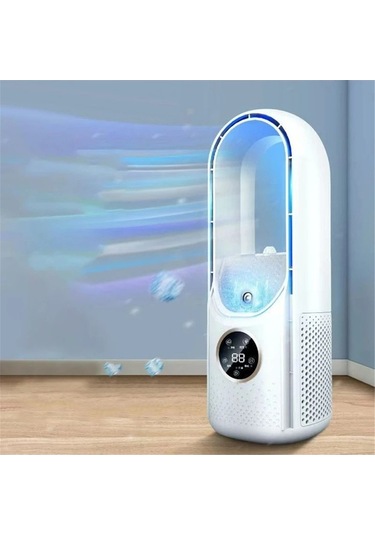 Ebitda 6 Ayarlı Taşınabilir Usb Soğutucu Klima & Fan, Ev Ve Ofis İçin, 300ml Su Haznesi, 810g Ağırlık, 12.3x11.9x30.5cm Boyut