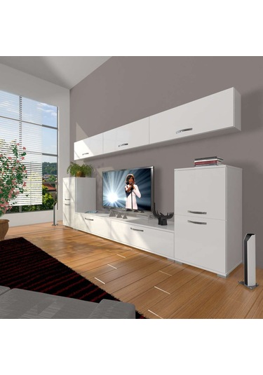 Decoraktiv Eko 9 Slm Std Tv Ünitesi Tv Sehpası Beyaz