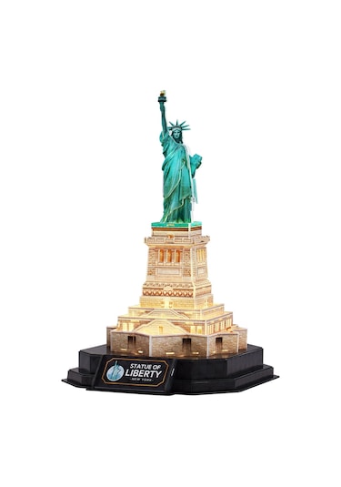 Özgürlük Heykeli 3d Puzzle Led Işıklı L536h