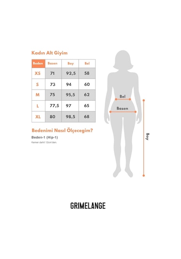 GRIMELANGE Rosalba Kadın Paraşüt Kumaş Beli Lastikli Dokuma Balon Beyaz Etek Beyaz