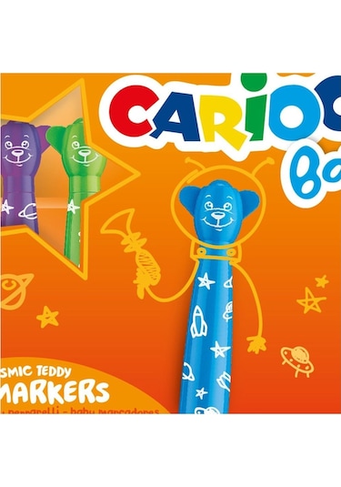 Carioca Teddy Jumbo Bebek Süper Yıkanabilir Keçeli Boya Kalemi 6'lı