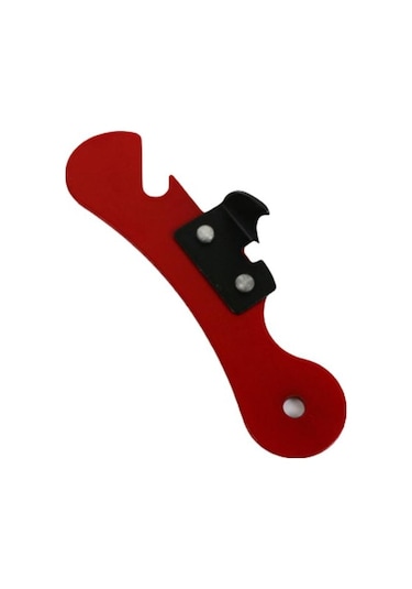 Zahmetsizce Konserve Açacağı Çok Fonksiyonlu Güvenli Ergonomik Şişe Açacağı Mutfak Aracı Kırmızı