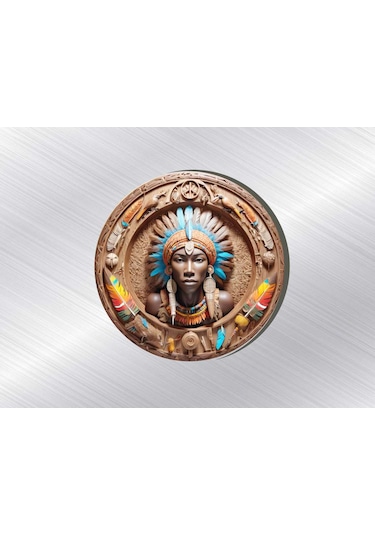 2 Adet 6x6 Cm Uv Baskılı Ahşap Magnet V12