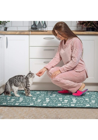 Noel Desenli 2'li Mutfak Matı, Anti-yorgunluk, Yastıklı Ve Kaymaz, Mutfak Ve Ofis İçin Noel Çorap Simgesi