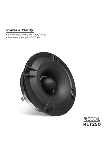 Recoil Rlt250 Slim Bullet Super Tweeter 240w