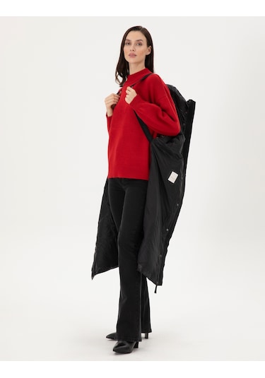 Pierre Cardin Kadın Siyah Kaban 50290312-vr046 Siyah