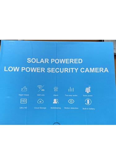 O-kam 8095 3 Lens Siren + Çakar + Hoparlör Wifi Solar Güneş Panelli Kamera