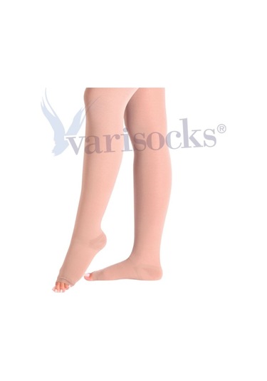 Orta Basınç Ccl 2 Külotlu Burnu Açık Varis Çorabı Çorap