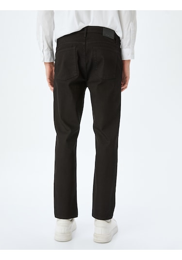 Koton Slim Fit Kot Pantolon - Brad Jean Siyah 5sam40061nd Siyah