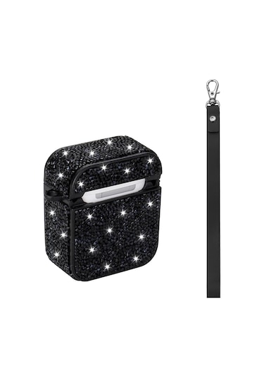 Apple Airpods Zore Airbag 45 Bilek Askı Aparatlı Simli Şeffaf Kılıf Gold