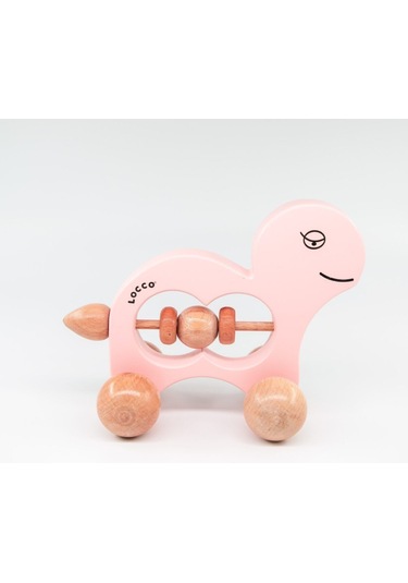 Ahşap Kaplumbağa Pembe