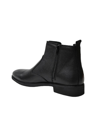 Kale 0408 Siyah Hakiki Deri Erkek Ayakkabı Bot 001